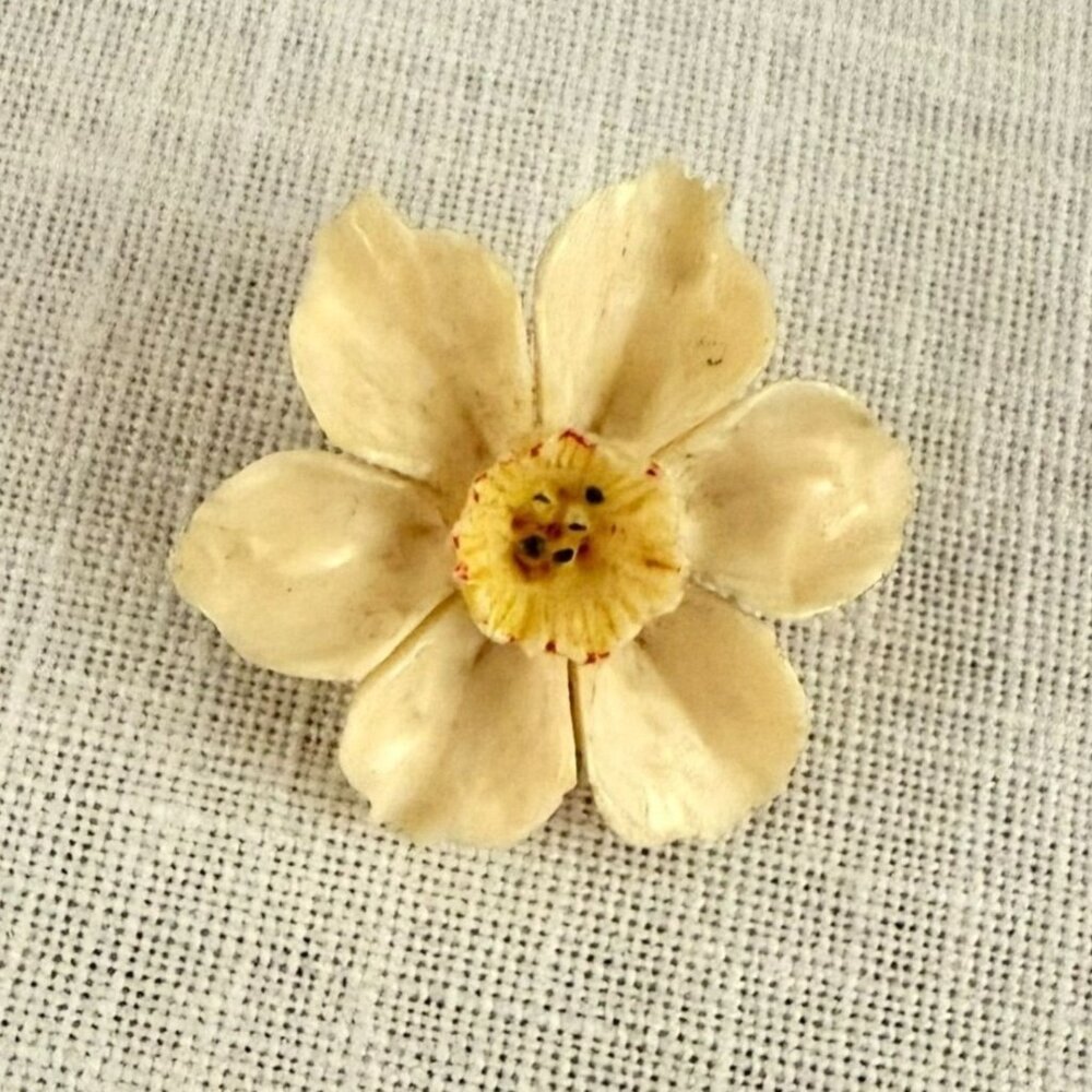 Handmade 3D Flower 1 inch Brooch Vintage Boho Fairycore Vintage Charm Floral